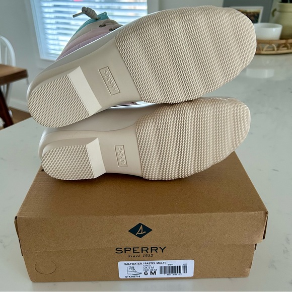 Sperry Kids Pastel Multi Rain Boots - Picture 4 of 10